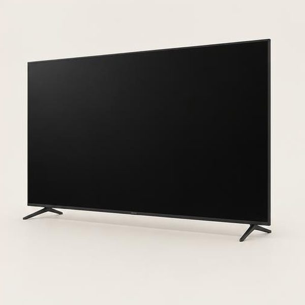 تلویزیون Mini LED هایسنس ۶۵ اینچ روی پایه‌های باریک
