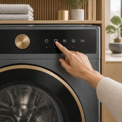 کار با پنل ماشین لباسشویی